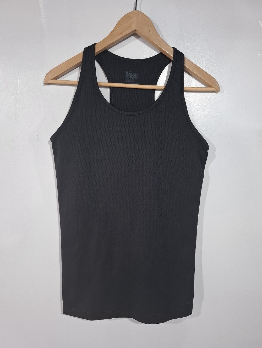 Nike Court Dri-FIT Women's Tennis Tank Top Racerback Built In Bra Black Sz L